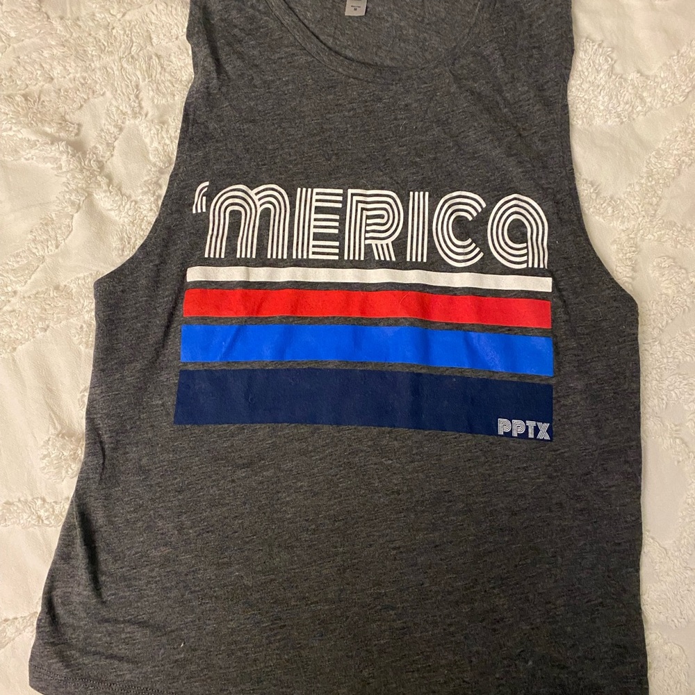 ‘Merica workout quality tank top